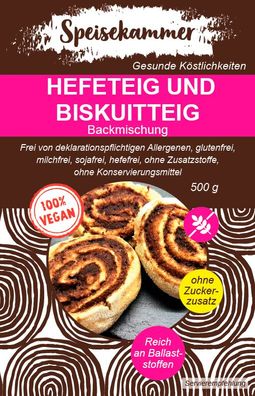 500g Vegan Hefeteig Kuchen Backmischung Biskuitteig Glutenfrei Zuckerfrei