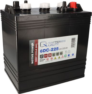 Batterie 6DC-225 6V 225Ah kompatibel zu Trojan T-105 Crown CR 220 HD