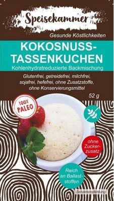 3x Kokos Tassenkuchen Kuchen Glutenfrei Ohne Zuckerzusatz Paleo Sojafrei Maisfre