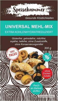 2 x 300g Glutenfrei Universal Mehl - Mix EXTRA Kohlenhydratreduziert Backmischung