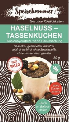 3x Haselnuss Tassenkuchen Glutenfrei Ohne Zuckerzusatz Paleo Sojafrei Milchfrei