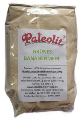 500g Kochbananenmehl Grünes Bananenmehl Plantain Glutenfrei Vegan Paleo