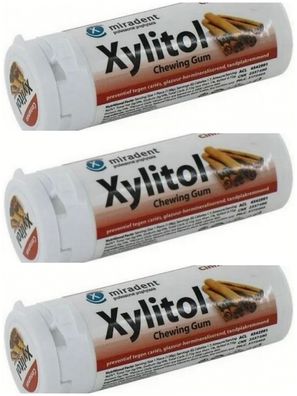 9 x 30 Stück Zahnpflege Xylitol Kaugummi Zimt 100% Xylit 0% Zucker OHNE Aspartam