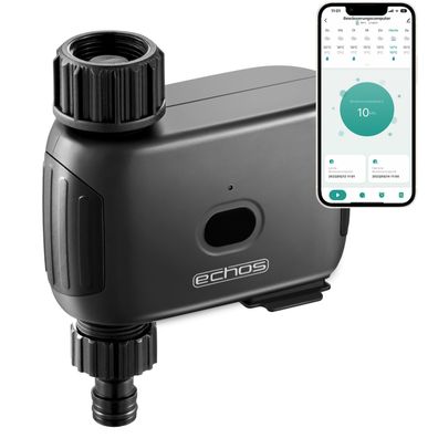 Echos Bewässerungscomputer mit WLAN | Alexa, Google Assistant | WiFi | Bewässerung...