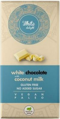80g Tafel Weiße Schokolade Ohne Zuckerzusatz Milchfrei Paleo Vegan Glutenfrei