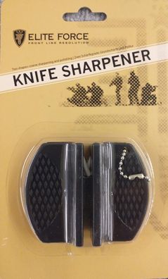 Elite Force Knife Sharpener kompakt Messerschärfer schwarz