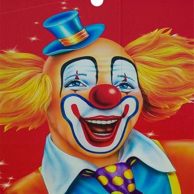 SKIVA Frontscheibe passend für IKEA® KALLAX Smily Clown 0194
