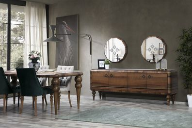 Klassisches Braunes Sideboard Designer Luxus Holz Möbel Kommode Möbel