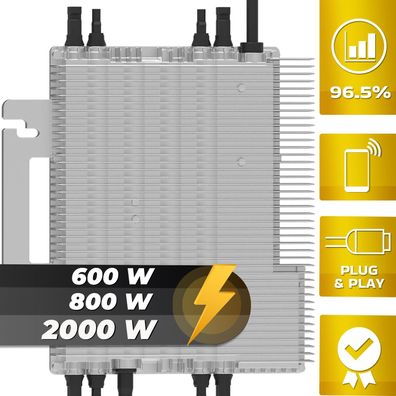 DEYE 2000W Micro-Wechselrichter Inverter für Balkonkraftwerk Solarmodule WIFI