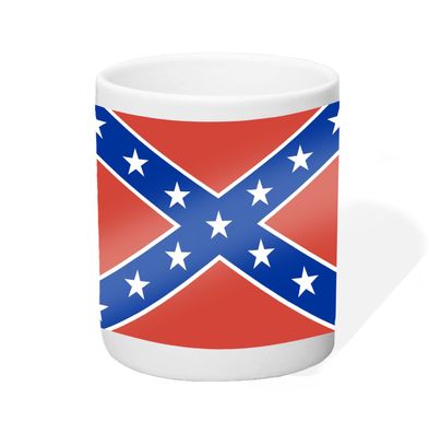 Südstaaten Flagge Tasse Kaffeebecher Fahne USA Texas Alabama Redneck