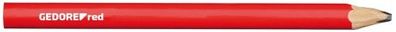 GEDORE R90950012 Handwerker-Bleistift 75mm oval rot 12 Stück