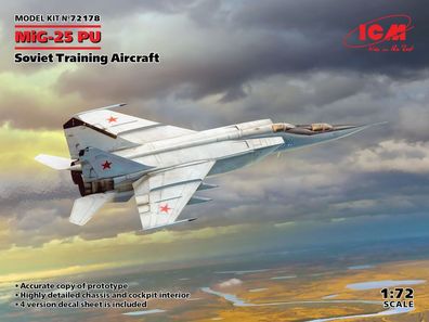 ICM 1:72 72178 MiG-25PU, Soviet Training Aircraft