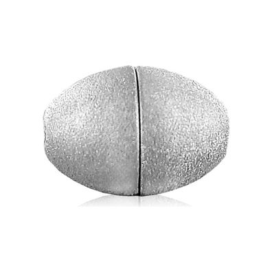 Luna-Pearls Olive Magnetschließe 925 Silber rhod. 10mm - 666.3652