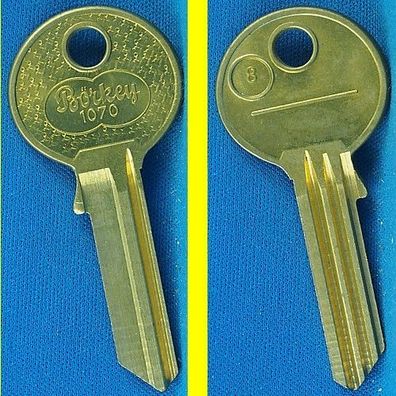 Schlüsselrohling Börkey 1070 Profil 8 für BKS Profilzylinder
