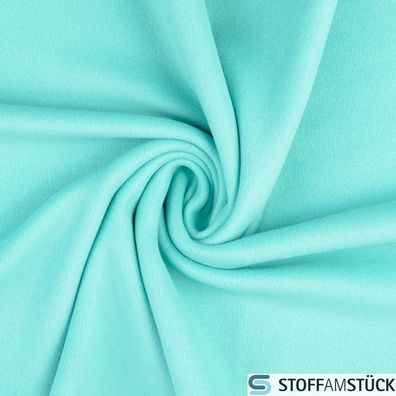 Stoff Polyester Fleece türkis Antipilling beidseitig weich