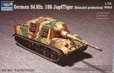 Trumpeter 1:72 7254 German Sd. kfz.186 Jagdtiger (Henschel production)