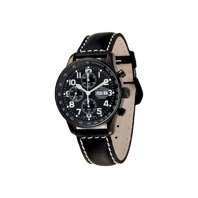 Zeno-Watch - Armbanduhr - Herren - X-Large Pilot Chrono black - P557TVDD-bk-a1