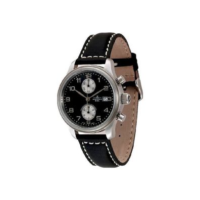 Zeno-Watch - Armbanduhr - Herren - NC Retro Chrono Bicompax - 9557BVD-d1