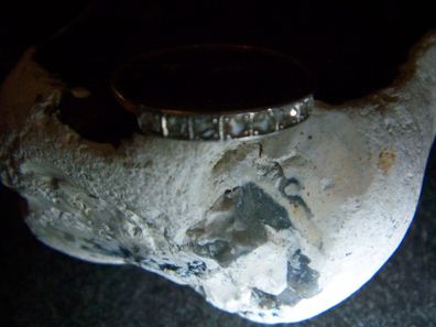 Gold-Ring mit Sieben echten Diamantrosen 585er Rose-Gold-Platin-1910-1920