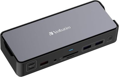 Verbatim USB-C Pro Dockingstation CDS-15 mit HDMI/ DP/ RJ45/ USB-A/ USB-C 32171