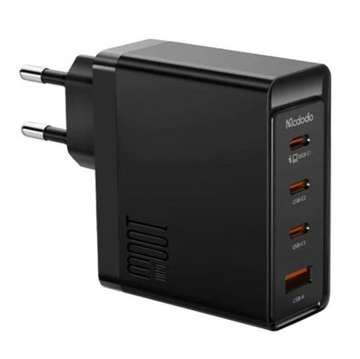 Wandladegerät McDodo Schnellladegerät 3xUSB-C + USB, 100W (schwarz)