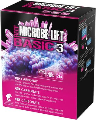 Microbe-Lift Basic 3 - Carbonate KH für Meerwasser Wirbellose & Korallen