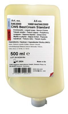 12x CWS 137002204 BestCream Flüssigseife Zitrusduft 500 ml