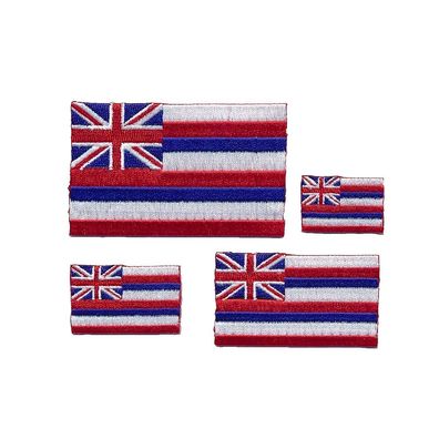 3 Hawaii Hilo Big Island USA Flaggen Patches Aufnäher Aufbügler Set 2006