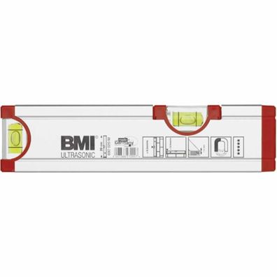 BMI
Aluminium-Wasserwaage Ultrasonic mit Magnet 200mm