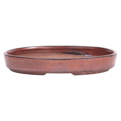 Bonsai - Schale, Waldschale, oval 21 x 15.5 x 3.5 cm kupferfarben 51339