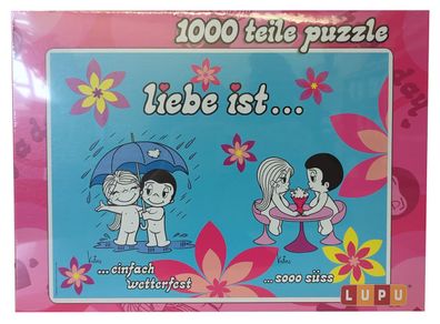 LUPU 1002 Liebe ist... einfach wetterfest und einfach süss Puzzle 1000 Teile