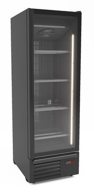 Tiefkühlschrank 1 Glastür Schwarz 500L