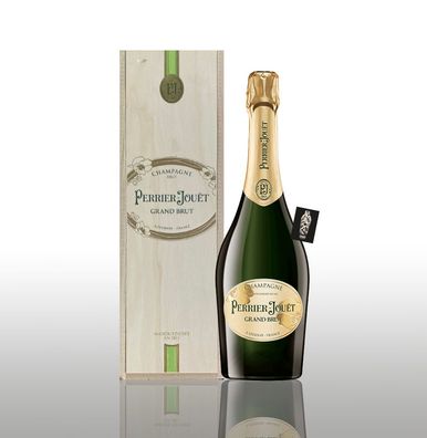 Perrier Jouet Grand Brut - Magnumflasche - 3 Liter - Champagner in edler Holzbo