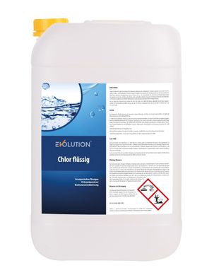 Evolution Chlor flüssig 25 kg Desinfektion für Dosieranlagen Schwimmbad Pool