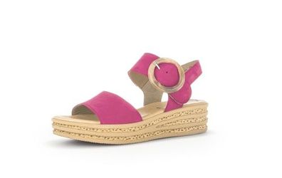 Gabor Shoes Plateau Sandale - Pink Leder
