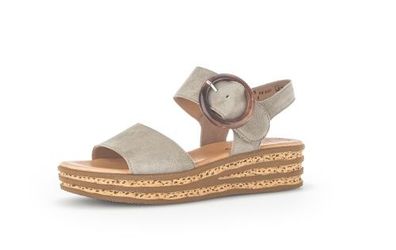 Gabor Shoes Plateau Sandale - Schilf Leder