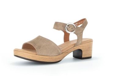 Gabor Shoes Plateau Sandale - Sesamo Leder