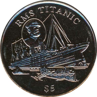 Liberia 5 Dollars 1998 Untergang der Titanic*