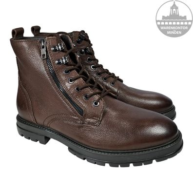 Aldo Herren Stiefel Stiefelette Boots Schuhe Braun Warm Leder Gr. 42 NEU