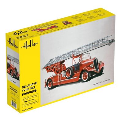 Heller Delahaye Type 103 Pompiers Feuerwehr in 1:24 1000807800 Glow2B 80780 Bausatz