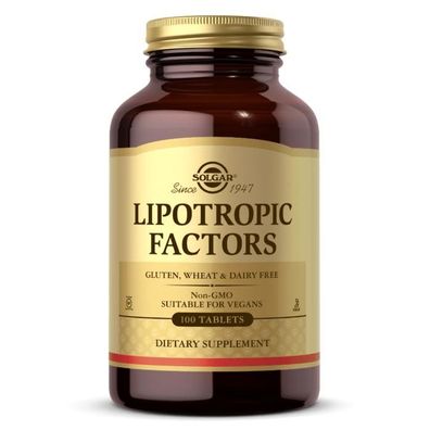 Solgar, Lipotropic Factors, 100 Veg. Tabletten
