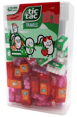 Tic Tac Lilliput Strawberry Erdbeer Travellers Edition Minis 60 Stück 228g