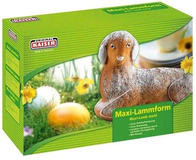 Kaiser 3D Backform Maxi Lamm 1,75l antihaftbeschichtet Lammform für Ostern Kuchen