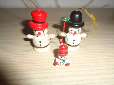 Strauchbehang Weihnachten -3 Schneemäner