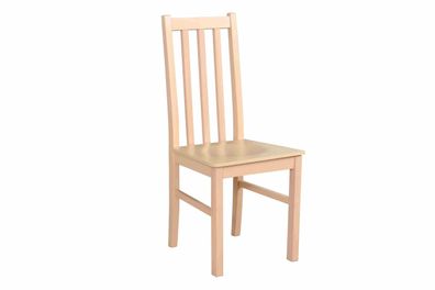 FURNIX Esszimmerstuhl Bartt-10D Set zwei Stühle Küchenstuhl mit Holzsitz Sonoma