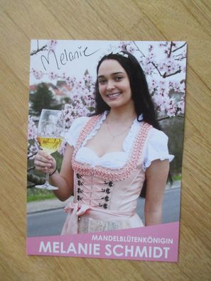 Mandelblütenkönigin 2023/2024 Melanie Schmidt - handsigniertes Autogramm!!!