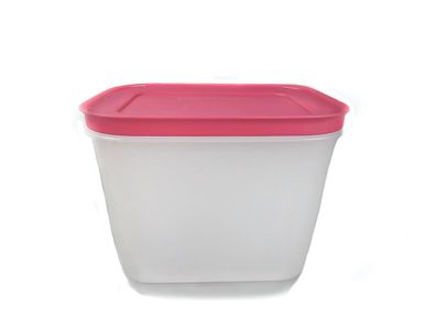 Tupperware Gefrier-Behälter 1,1 L hoch weiß pink Eis-Kristall Eiskristall