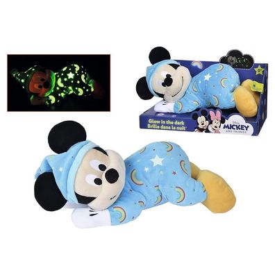 Mickey Maus Baby Kuscheltier mit Strampler 30 cm - Glow in the Dark