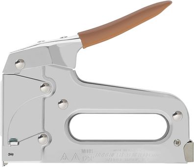 Arrow Drahttacker Handtacker T25 Vollstahl 10/11/14mm Druckhebel silber
