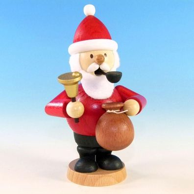 Räuchermann Weihnachtsmann mit Geschenkesack Höhe=12cm NEU Räuchermann